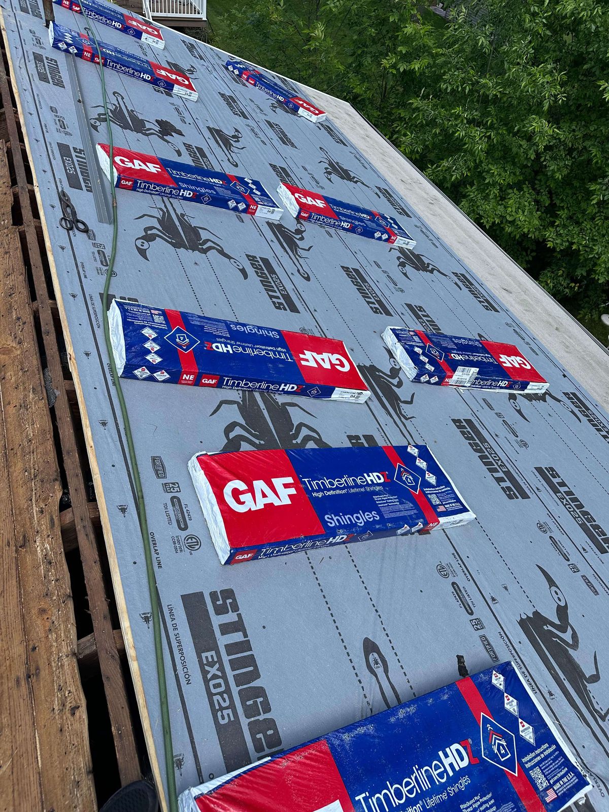 Underlayment & Shingle Work